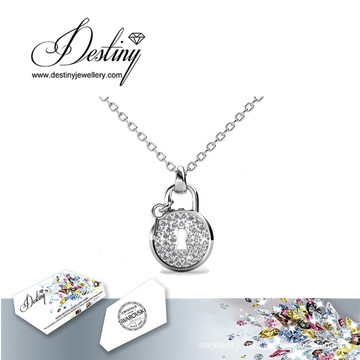 Destiny Jewellery Crystal From Swarovski Lock Pendant & Necklace